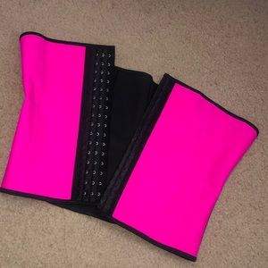 Waist trainer belt pink black small